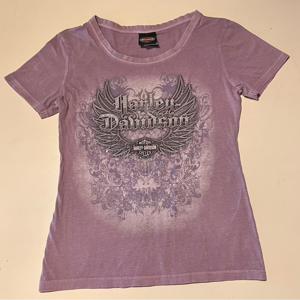 Harley Davidson rhinestone shirt